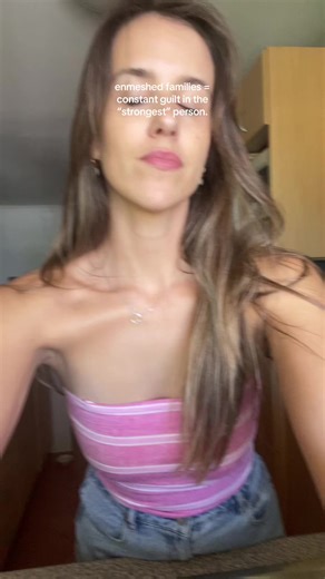 full caveat here: this is not to put massive walls/bounadries up and cut off people this isn’t saying we all need to be hyperindependent and we don’t help, support or love our family members this is specifically for people who are so enmeshed that they can’t even validate themselves in their own head or give their own emotions a seat at the table without feeling shame/guilt/not even thinking about it. Happy families are connected families with enough SPACIOUSNESS. Space for me and space for we. 