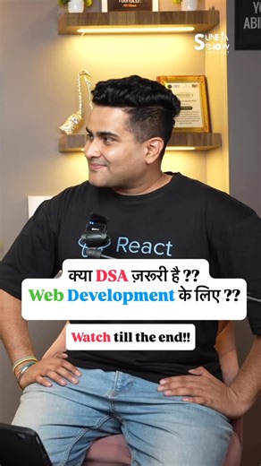 Ajay Suneja on Instagram: "Is DSA essential for Web Development ?? 🚀 Comment “DSA’ or ‘Web’ for full Link Save & Share for Later Use ✅ Follow @sunejaajay for more and for the video link check my broadcast channel ✨ #software #engineering #frontend #income #salary #jobs #hike #ai #frontend #hiring #jobs #skiing #tech #skills #web #data #software #jobs #money #home #job #fail #salary #react #js #ai #website #ai"