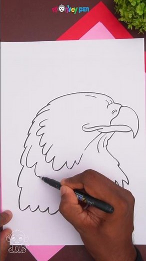 How to Draw an Eagle Head | Easy Step-by-Step Drawing for Kids