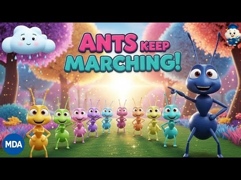 ANTS GO MARCHING! 🐜✨ Song for Kids & Toddlers