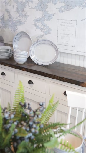 Our signature made in Ontario cabinets and both stylish and practical. Perfect for sideboards, entries, halls, bedrooms, laundry rooms, and bathrooms, our cabinets bring cottage style to any room. | Simply Cottage
