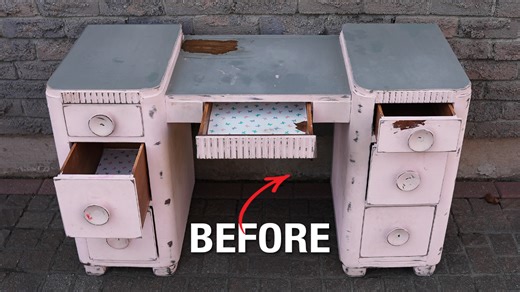 Vanity Restoration Like You've Never Seen Before... with a TWIST | Modern Makeovers
