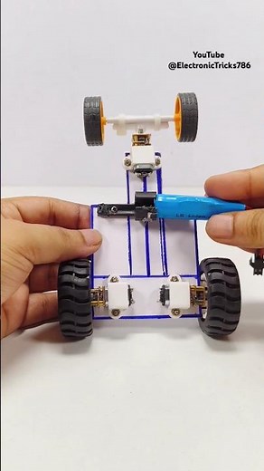 Rc car Powered by DC Motor /How To Make Remote car with DC motor / Making RC car with DC Motor Car