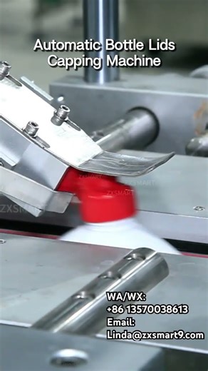 Automatic Bottle Lids Capping Machine#cappingmachine #machine#bottlecappingmachine #automaticmachine
