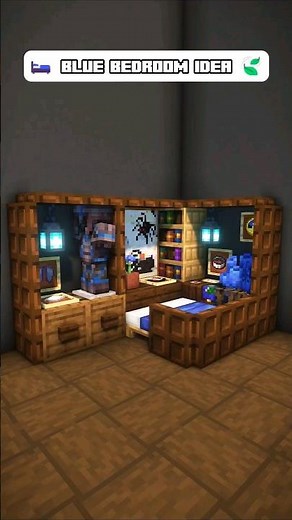 Minecraft Mini Builds Ep. 13 | Blue Bedroom Idea