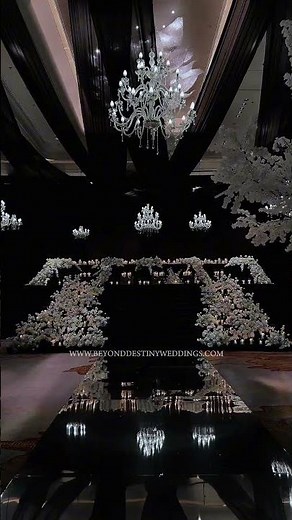 When every detail whispers luxury and every moment feels like a dream ✨🖤 #wedding #weddingdecor