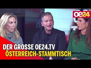 Der große oe24.TV Österreich Stammtisch mit Eva Wukonigg, Manuel Schmidt und Andrea Lautmann