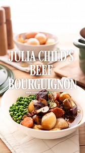 Julia Child’s Beef Bourguignon Recipe 👉 https://www.savingdessert.com/julia-childs-beef-bourguignon/ Tender beef and vegetables slow simmered in a richly flavored red wine sauce. This is probably the best stew you'll ever make. | Saving room for dessert