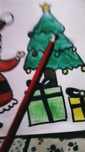 #santa drawing #pleasesubscribe me