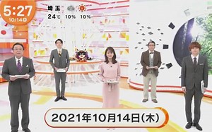 フジテレビ めざましテレビ 2021年10月14日