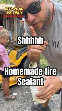 Homemade tire sealant #staycountry #fyp #mechanic #tires #diy