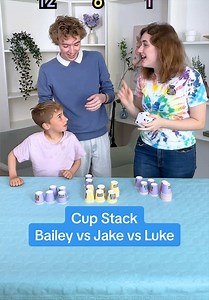 Cup Stack Challenge: Bailey vs Jake vs Luke