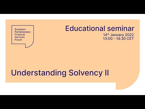 EDUCATIONAL SEMINAR - Understanding Solvency II