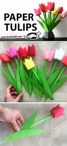 Paper tulips