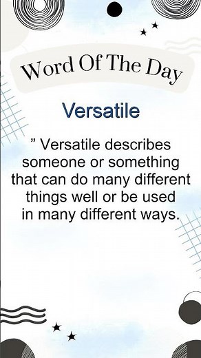 VERSATILE meaning in English | Improve Your Vocabulary Fast