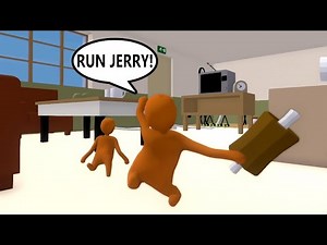 JERRY AND HIS FRIEND STEALING FOOD FROM TOM in HUMAN FALL FLAT