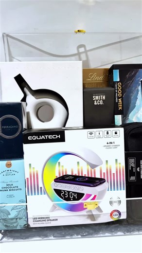 Valentine gift shop in Lagos on Instagram: "Valentine 013 Price: N845,000 Consists of 818 tequila by Kylie Jenner Ferragamo men’s perfume Smith & co diffuser Cartwright and butler cookies Equatech speaker and wireless charger HM wash bag set Baylis Harding men’s 7 days wellness set Lindt chocolate 2 heart shaped black balloons #samedayballoondeliveryinlagos #flowershopinlekki #lagosflowershop #bespokegifts #giftshopinlekki"