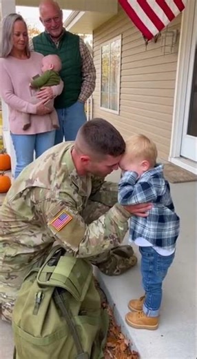 He Didn’t Recognize Dad… Until This Moment 🇺🇸💔#RealMoments#ViralReels