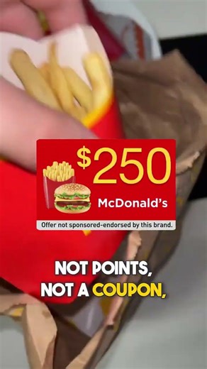 A rewards program for frequent McDonald’s customers. See what it’s about.