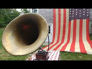 "Stars and Stripes Forever" march played by the Edison Military Band - Edison 93 w/ 45-STAR FLAG