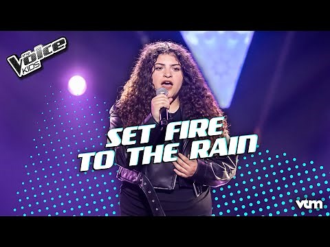 Nisa - 'Set Fire To The Rain' | Blind Auditions | The Voice Kids | VTM