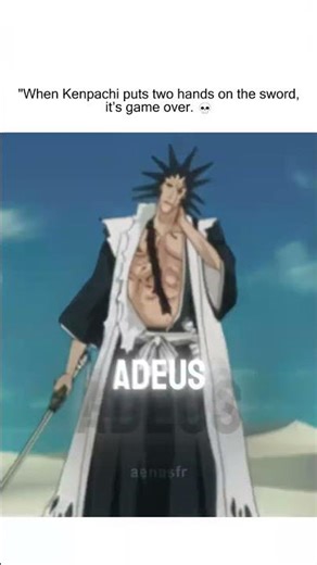 Kenpachi thrives in chaos, smiling as he battles where others would already fall #Bleach