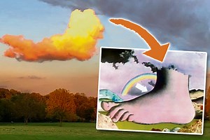 Cloud in London looks exactly like giant foot from Monty Python’s Flying Circus