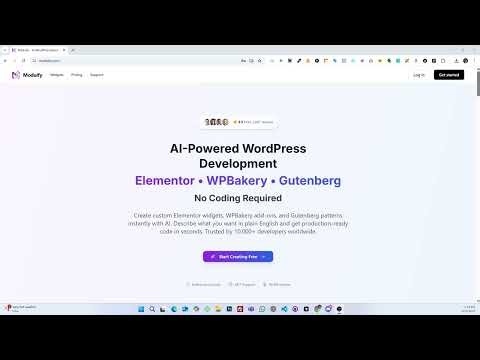 How to Use Moduify: Build Elementor Addons with AI