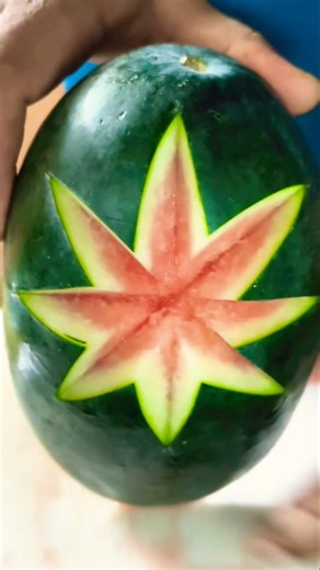 #simple watermelon 🍉 carving cutting design skills #watermilon #watermeloncarving design #foodart