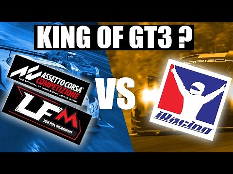 Who Does Online GT3 Racing Best ? - LFM Assetto Corsa Competizione VS iRacing