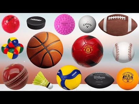 Balls for Kids and Toddlers| Types of Sports Ball| Sports Ball Vocabulary| Different Types Of Balls|