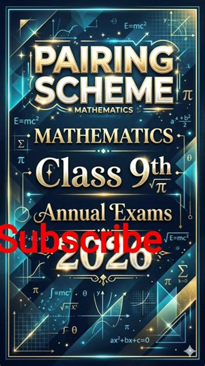 Class 9th Math scheme 2026-Annual exams pattern💯🔥#shorts #fy #viralshort #trendingreels #9thmathnew