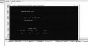 Simple Department Store System using C with Free Source Code