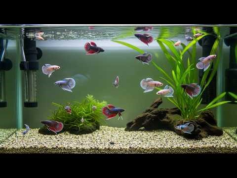 Rare Betta Fish Colors | Black Melano vs Snow White Plakat #BettaFish #BlackMelano #WhitePlakat