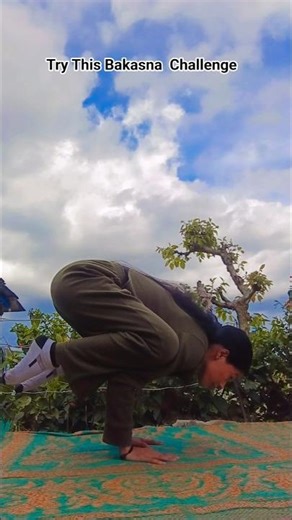 Try This Balance Challenge| #challenge #yoga #yogapractice #yogapose #strength #balance