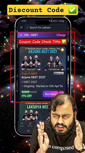 / 3157KKKK / PW Arjuna JEE 2027 Batch Coupon Code ✅ Arjuna Batch Discount Code 🤯 PW #pw #arjuna