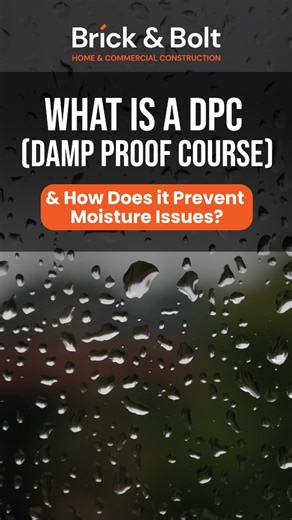 Brick & Bolt on Instagram: "Ever seen walls with peeling paint or damp patches at the bottom?🤔 That’s often because the DPC was ignored or done poorly😥 DPC (Damp Proof Course) is a hidden but essential layer in construction that protects your home from rising moisture, fungus, and long-term damage. 🧱 🎥 Watch the reel to know how DPC keeps your home dry and durable!"
