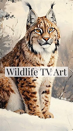 Animated Winter Wildlife ❄️ | 4k Frame TV Screensaver #animatedtvart