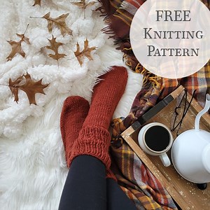 Worsted Sock Knitting Pattern: Brome Fields