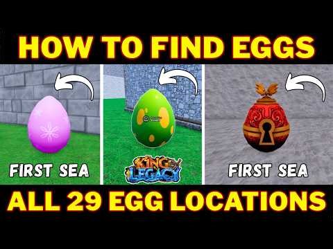 How To Get All 29 Eggs in King Legacy First Sea | Easter Egg Hunt Update Guide | Roblox