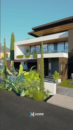 Luxury Modern House Design. Watch the full video here ☝️#architecture #housetour #modernhouse