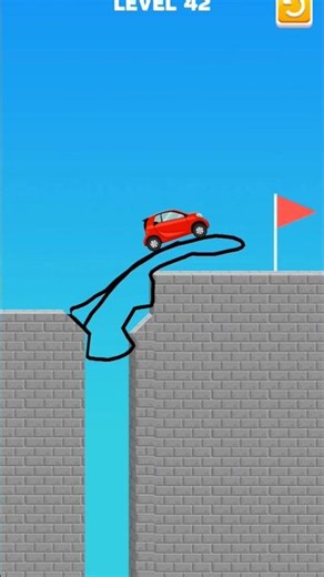 Draw Bridge Puzzle Gaming Video 🎮 | Tanu Manu Gaming | Level 42 #shortsfeed #shorts #gaming