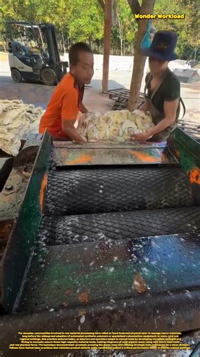 Manual Rubber Processing: How Workers Use Physical Force To Shape Raw Elastomers