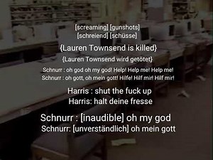 4/20/1999 SHORT LIBRARY AUDIO CLIP (ENGLISH + GERMAN CAPTIONS)