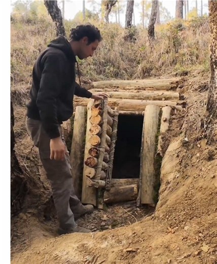 Secret Shelter Building in the Forest