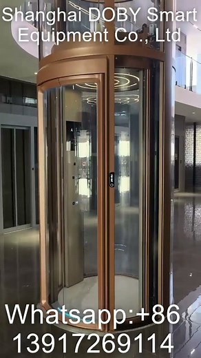 Shanghai DOBY Smart PANORAMIC ELEVATORS, round elevator, circular elevator