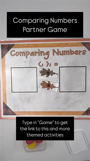 One of Our FAVORITE math games for years and years! Link: https://www.teacherspayteachers.com/Product/Fall-Activities-Fall-Printables-Fall-Centers-325488 | Sharing Kindergarten
