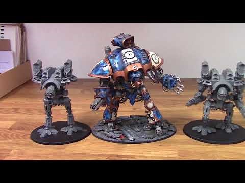 Adeptus Titanicus Size Comparison - Warlord Titans and Imperial Knights