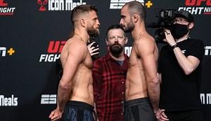 66K views · 1.6K reactions | Los careos de #UFCVegas46 fueron respetuosos y tensos. Todo listo para este Sábado!!! ESTELARES 7pm ET  / 6pm  / 9pm  / 1am ⁣ PRELIMINARES 5pm ET  / 4pm  / 7pm  / 11pm  | UFC | Facebook