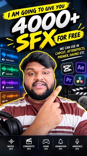 🔥 4000+ SFX FOR FREE! 🎧💥Creators, this one is for YOU! 🎬